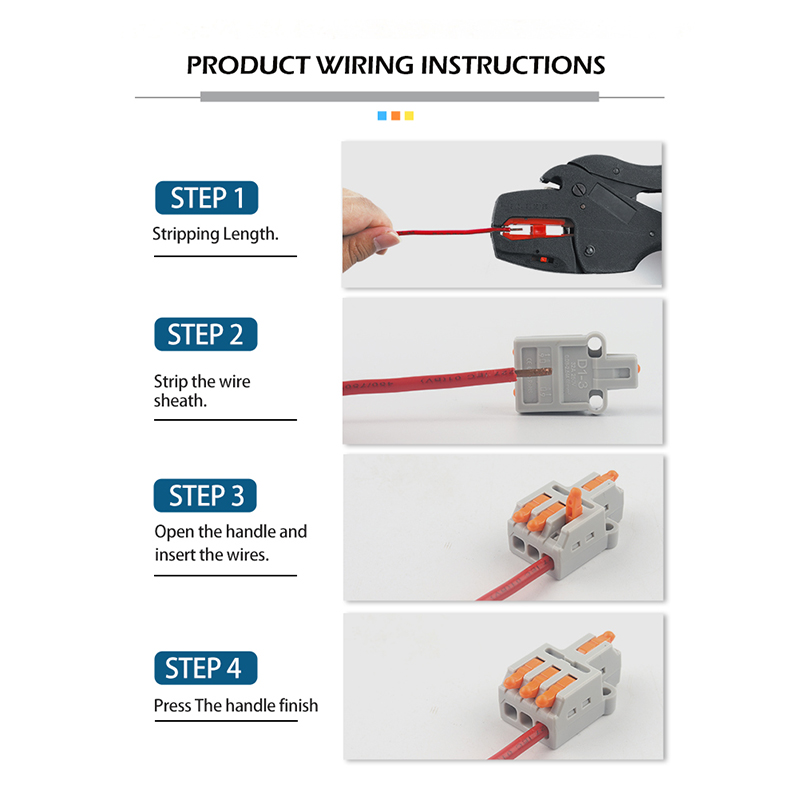 Mini Nhanh Dây Dây Dẫn Kết Nối Đa Năng Nhỏ Gọn 2/3 Pin Nối Đẩy-InTerminal Khối 1 Nhiều Ra Với Cố Định lỗ