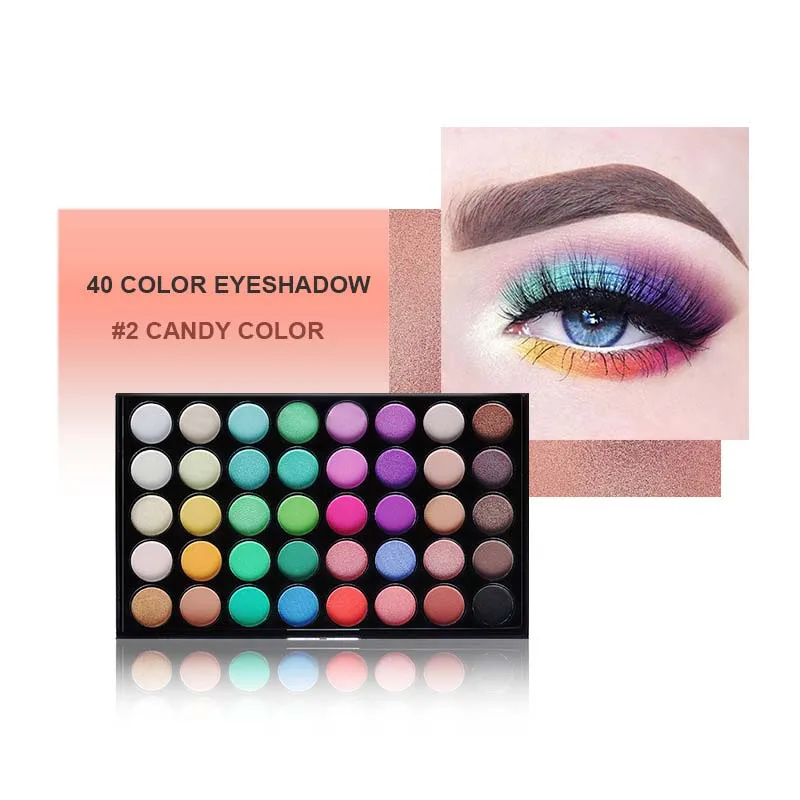 แผ่นอายแชโดว์สี Pearlescent Matte 40 สี แผ่นแต่งหน้าหลากสีเอิร์ธโทนสีสัน อายแชโดว์สีง่าย อายแชโดว์ pl