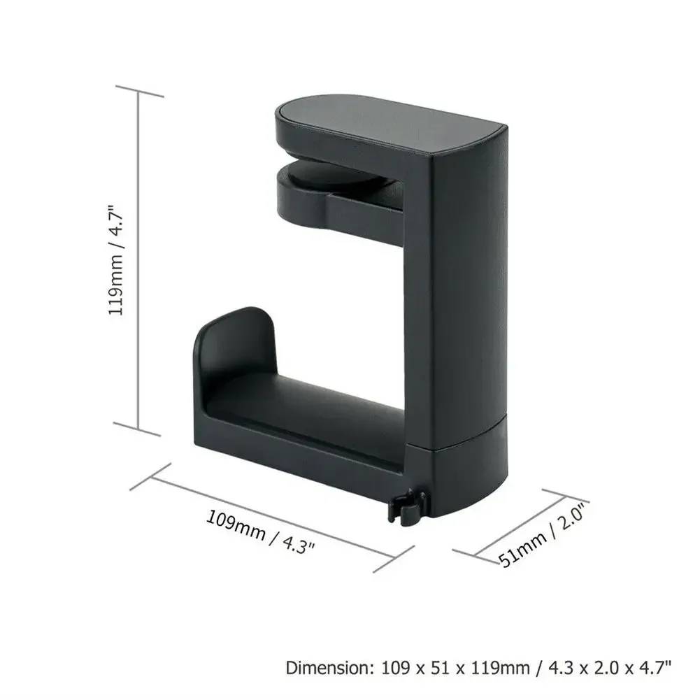 Soporte para auriculares para juegos de PC, soporte con gancho para auriculares, soporte para colgar con 360 ajustable °   Abrazadera de brazo giratorio, bolsa universal para montaje en escritorio