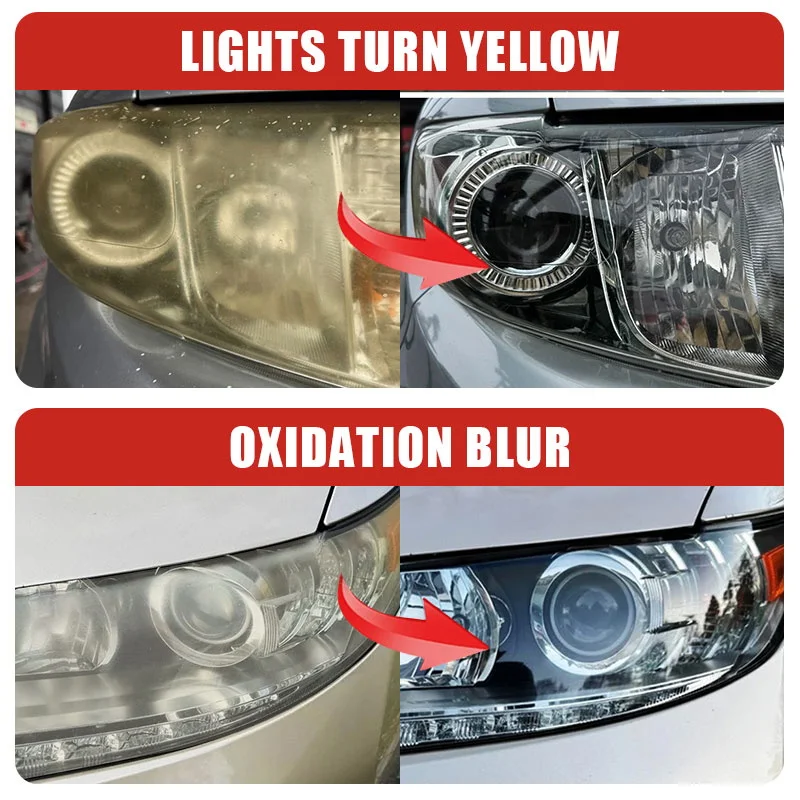 Autokoplamp Restauratie Polijstsets Koplamp Krasverwijderaar Reparatie Reinigingspasta Verwijder oxidatie Koplamp Polijstvloeistof