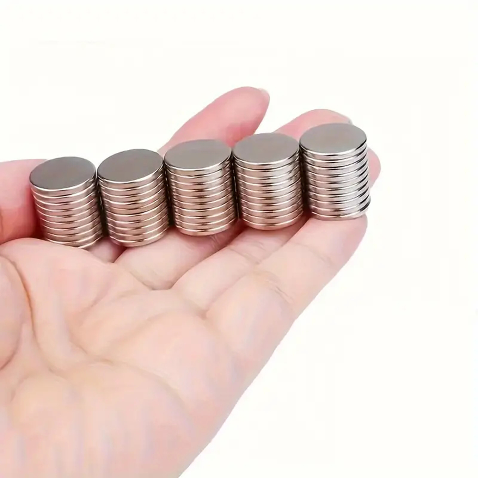 10個の15x2mm強力な丸い磁石、冷蔵庫、DIY、建築、科学、工芸、教育用