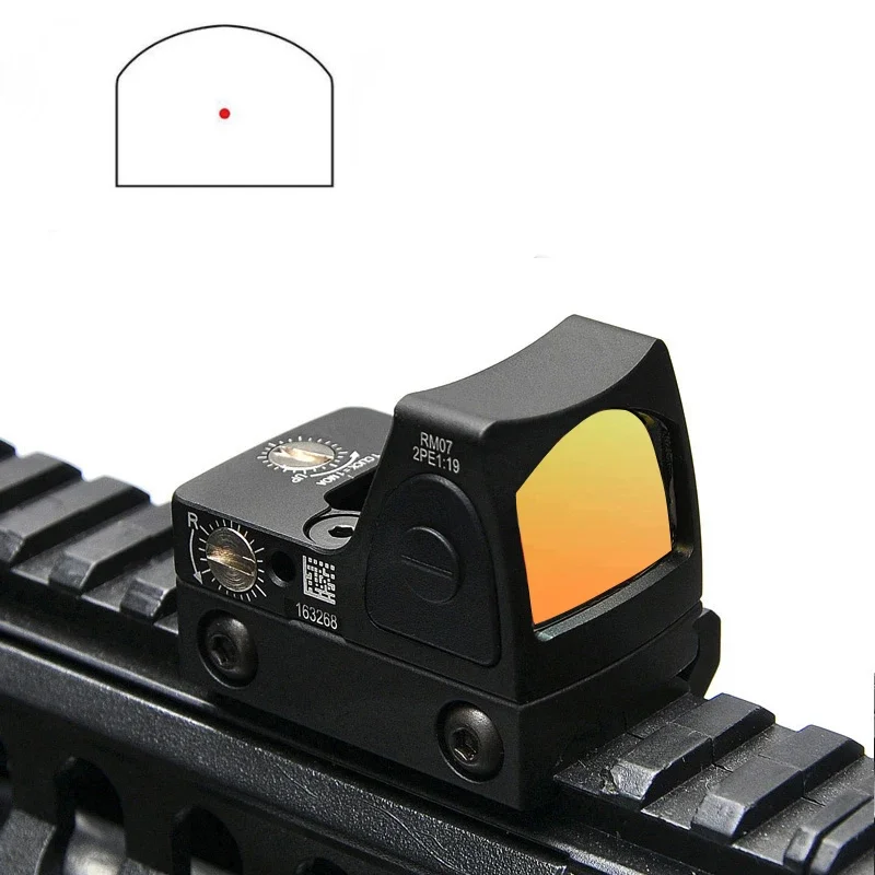 Mini MR Red Dot Sight Collimatore Rifle Reflex Sight Scope misura 20mm Rail per Airsoft / Fucile da caccia