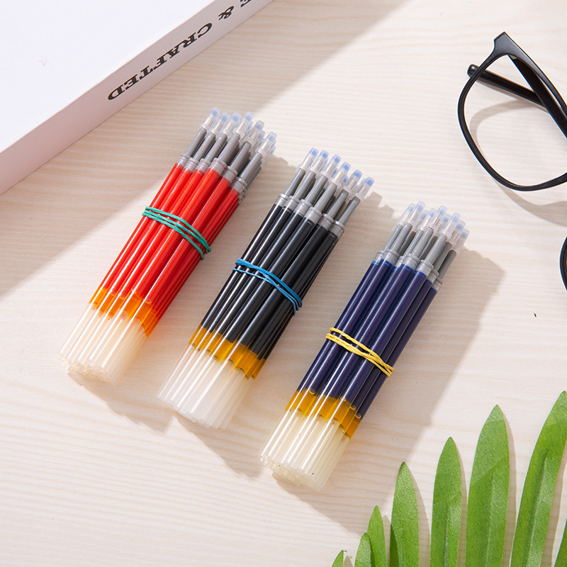 43 PCS ปากกาเจลและชุดเติมเครื่องเขียน Kawaii เขียนปากกาสีดํา/สีแดง/หมึกสีฟ้า 0.5 มม.ปากกาลูกลื่นสีฟ้าอุปกรณ์สํานักงานโรงเรียน