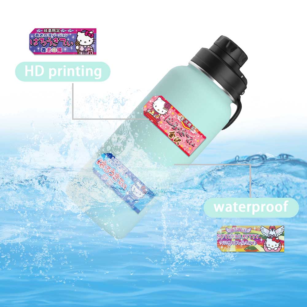 60 uds Sanrio Kawaii Hello Kitty etiquetas pegatinas de sellado papelería decorativa estética teléfono portátil impermeable lindo pegatina para niños