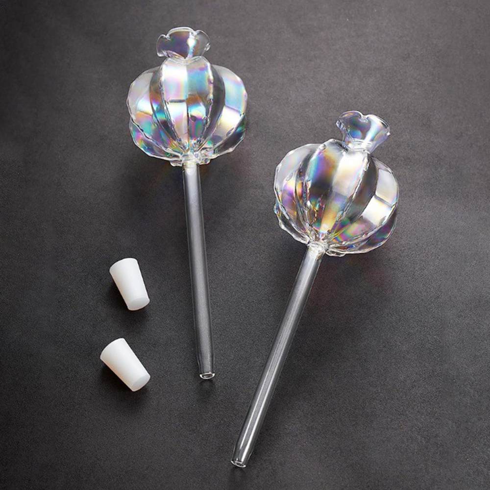 2PCS Pomegranate Flower Watering Machine Glass Creative Modeling Watering Machine Pot Lazy Watering Machine