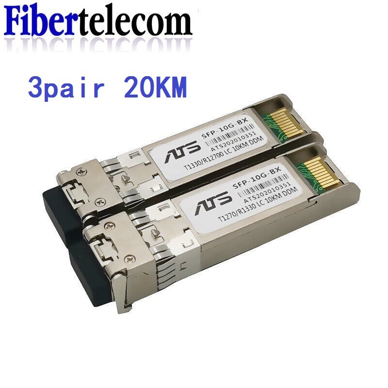 10G SFP-Modul BIDI 10GBASE Glasfaser-SFP-Transceiver-Modul SM LC Optikmodul Kompatibel mit mehreren Schaltern
