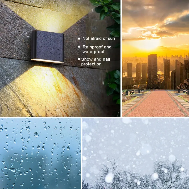 Wasserdichte Außenwand leuchte führte moderne Leuchten minimalist ische Indoor Outdoor Schlafzimmer Balkon Veranda Garten Deko Wand leuchte