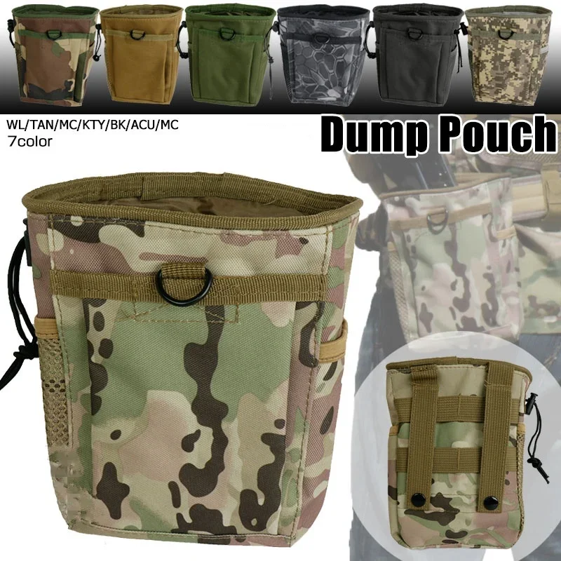 Bolsa de basura Molle para revistas, accesorios de caza para senderismo al aire libre, riñonera de recuperación, bolsa de herramientas EDC de utilidad, bolsas magnéticas para munición