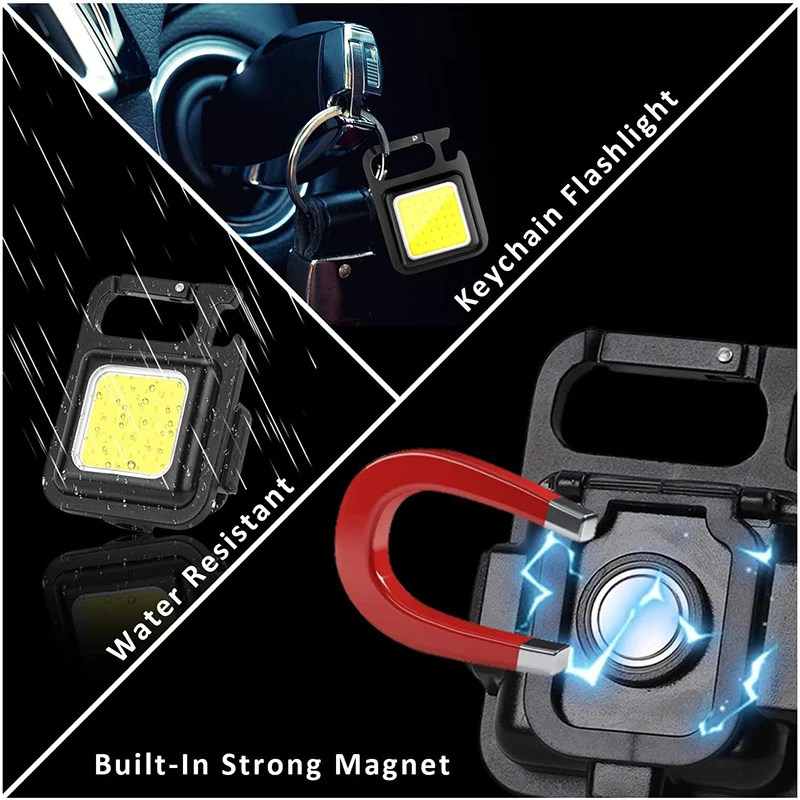 Portable Work Light USB Rechargeable Camping Light Led Flashlight Torch Mini Led Lights Outdoor Emergency Flashlight