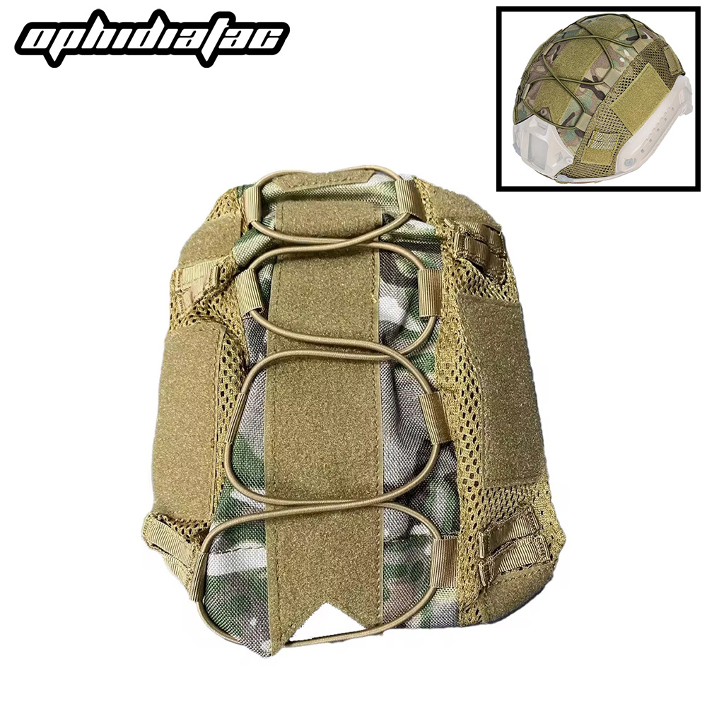 OPHIDIAN 전투 헬멧 커버, 빠른 MH PJ BJ 헬멧 액세서리, 사냥 에어소프트 헤드기어