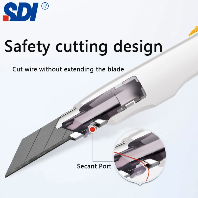 SDI かわいいユーティリティナイフ防振 30 度スナップオフプレミアムエステティエプロフェッショナルフェラメンタ 9 ミリメートルブレードボックスカッターアートクートー