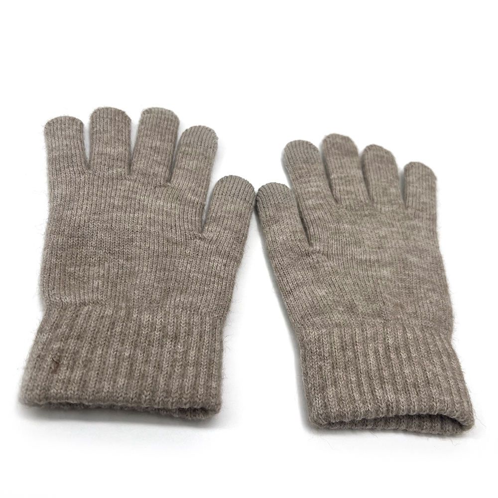 JANEFUR-Conjunto 3 en 1 de guantes y bufanda para mujer, manoplas de punto de lana cálida, gorros aterciopelados, silenciador, invierno, 2024