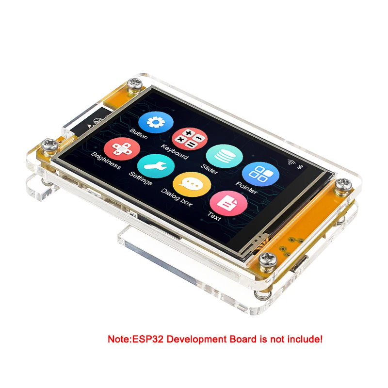 Акриловый чехол для 2,8-дюймового экрана ESP32, макетная плата, ЖК-дисплей TFT-модуль с сенсорным управлением для Arduino LVGL ESP32-2432S028