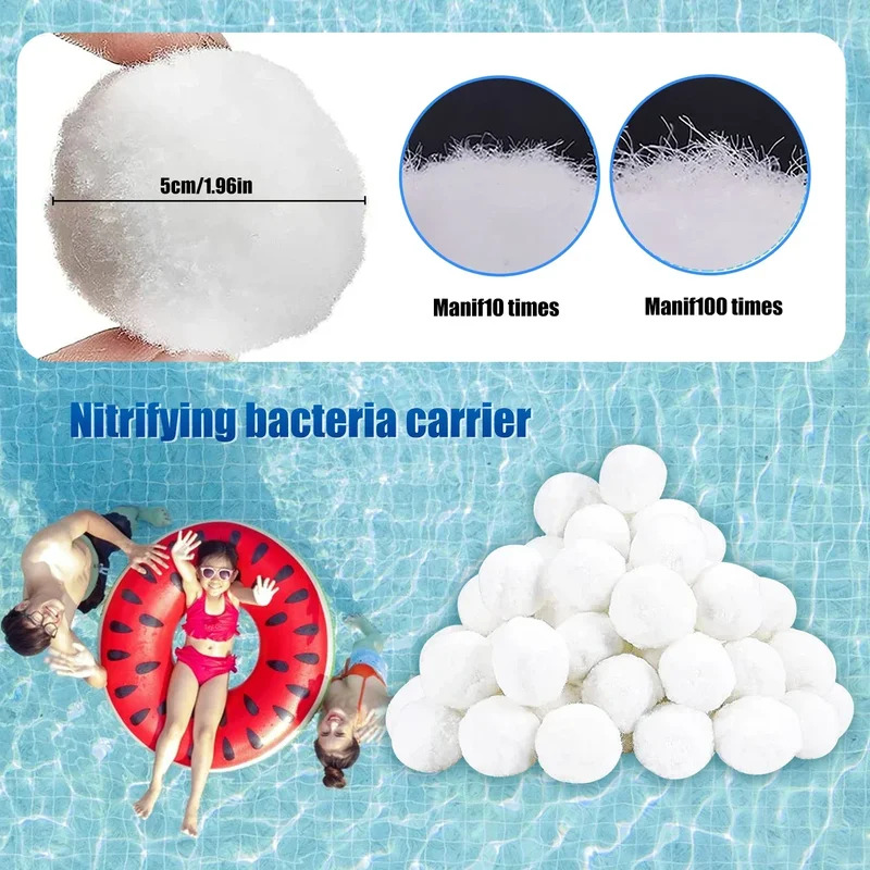Schwimmbad Filter Reinigung Ball Wasser Reinigung Faser Abwasser Behandlung Aquarium Filter Baumwolle Ball