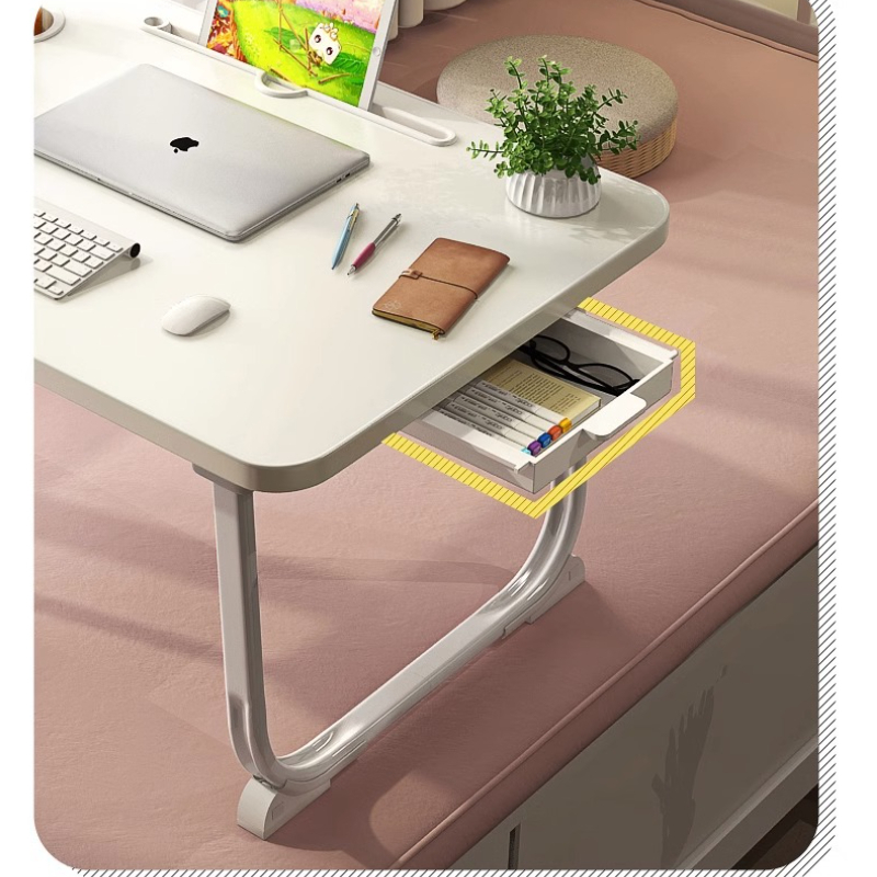 Multifunctional foldable bed table dormitory cartoon study computer desk for homecasual lazy desk