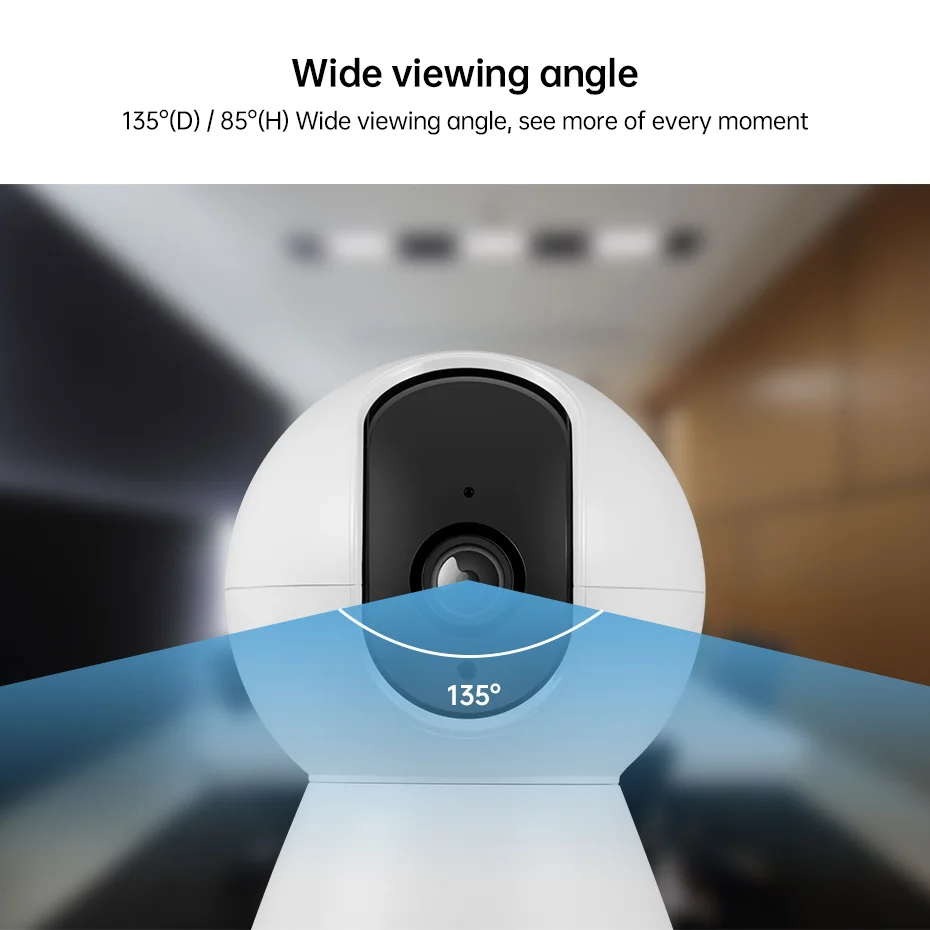 KERUI Mini Indoor Wireless 5MP Tuya Smart WiFi IP Camera Home Security CCTV Telecamera di sorveglianza con tracciamento automatico Onvif