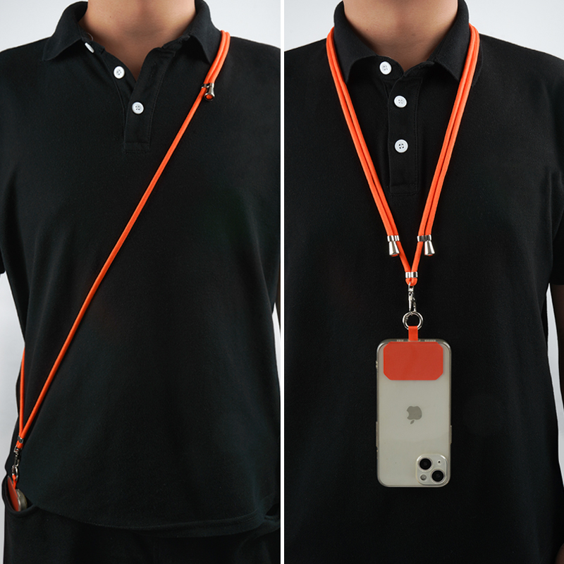 Crossbody Lanyard Necklace Strap Universal Mobile Phone Adjustment Long Hanging Rope With Clip Anti-Lost Lanyard