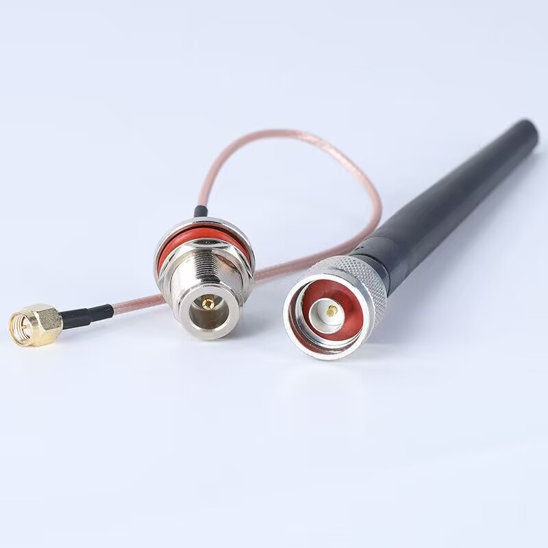 Antena de varilla de goma externa LoRa, 868MHz, 915MHz, transmisión de datos aérea N macho, potenciador de amplificación de señal de alta ganancia 5dBi