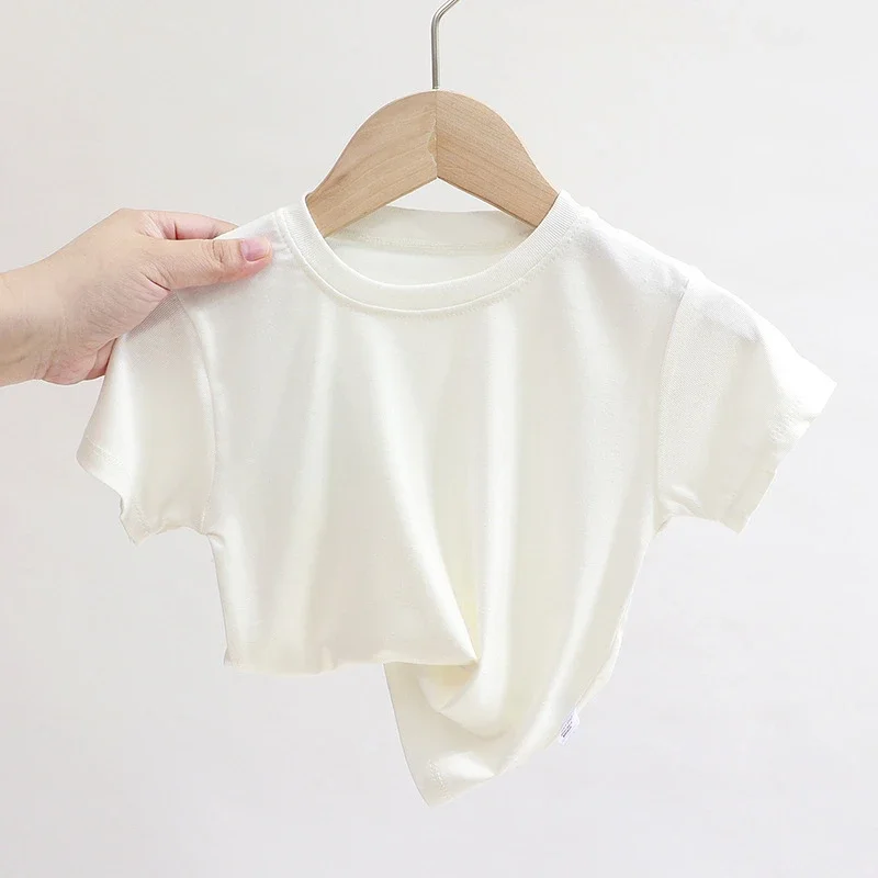男の子と女の子のための半袖コットンサマー服,通気性とカジュアル,ファッショナブル,1〜3歳