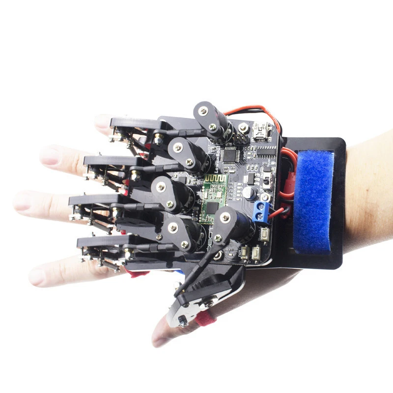 Stem DIY RC Robot Hand Wearable Mechanical Glove Wireless Somatosensory Controller Educational DIY Robot for Programmable Robot