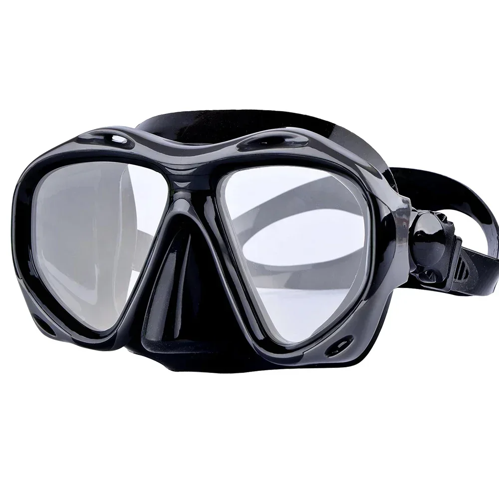 Farsighted Presbyopia Diving Mask with Tempered Glass Lenses, Reading Hyperopia Dive Gear for Men Women, +2.0 to +5.0