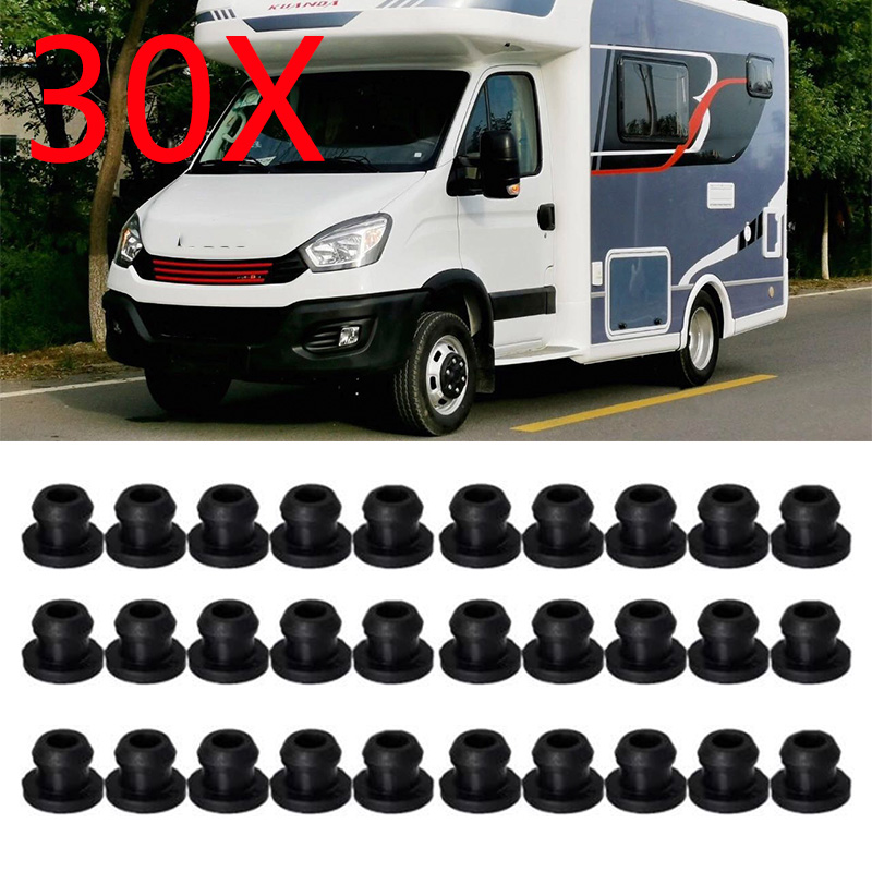 30 Stück schwarz effektiv reduzieren Kratzer hitzebeständig RV Herd Tülle RV Autozubehör
