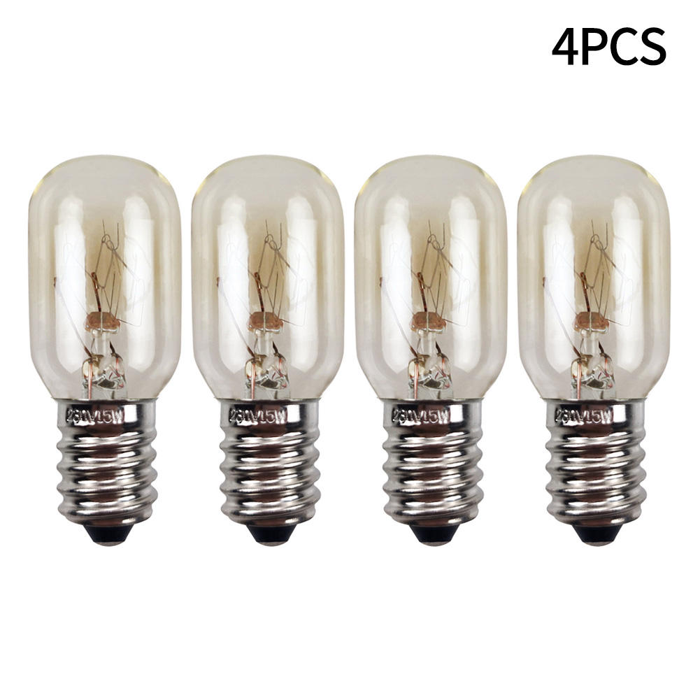 1/4/8PCS E14 소금 램프 글로브 전구 15W AC220V-240V 빈티지 백열 전구 냉장고 오븐 전구 교체