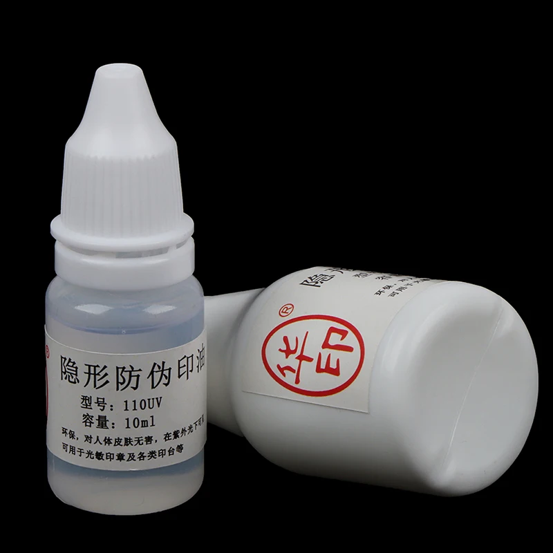 Lichtempfindliche Flash Stempel UV Tinte Unsichtbare Anti-fälschung Fluoreszierende Spezielle Tinte Für Vertraulichkeit UV Licht Creat