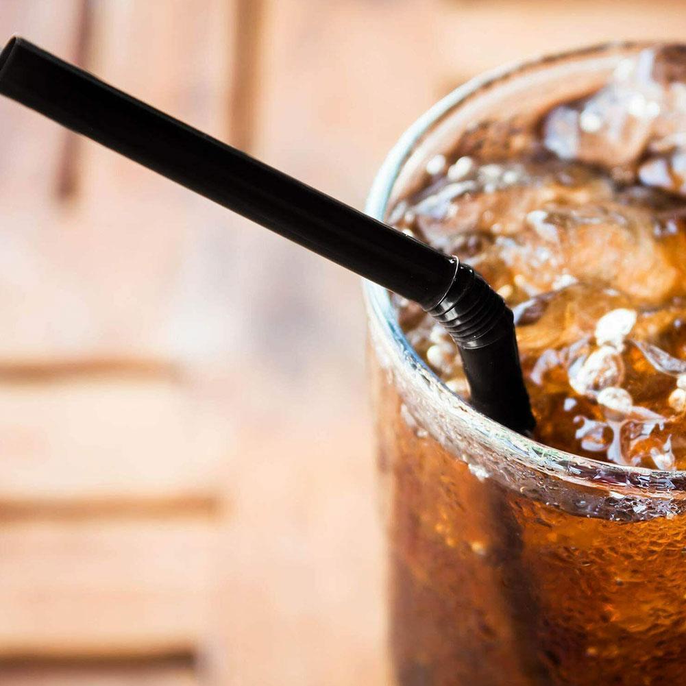 50-1000 pezzi cannucce colorate e nere rietjes flessibili forniture per feste di nozze cannucce da cucina all'ingrosso