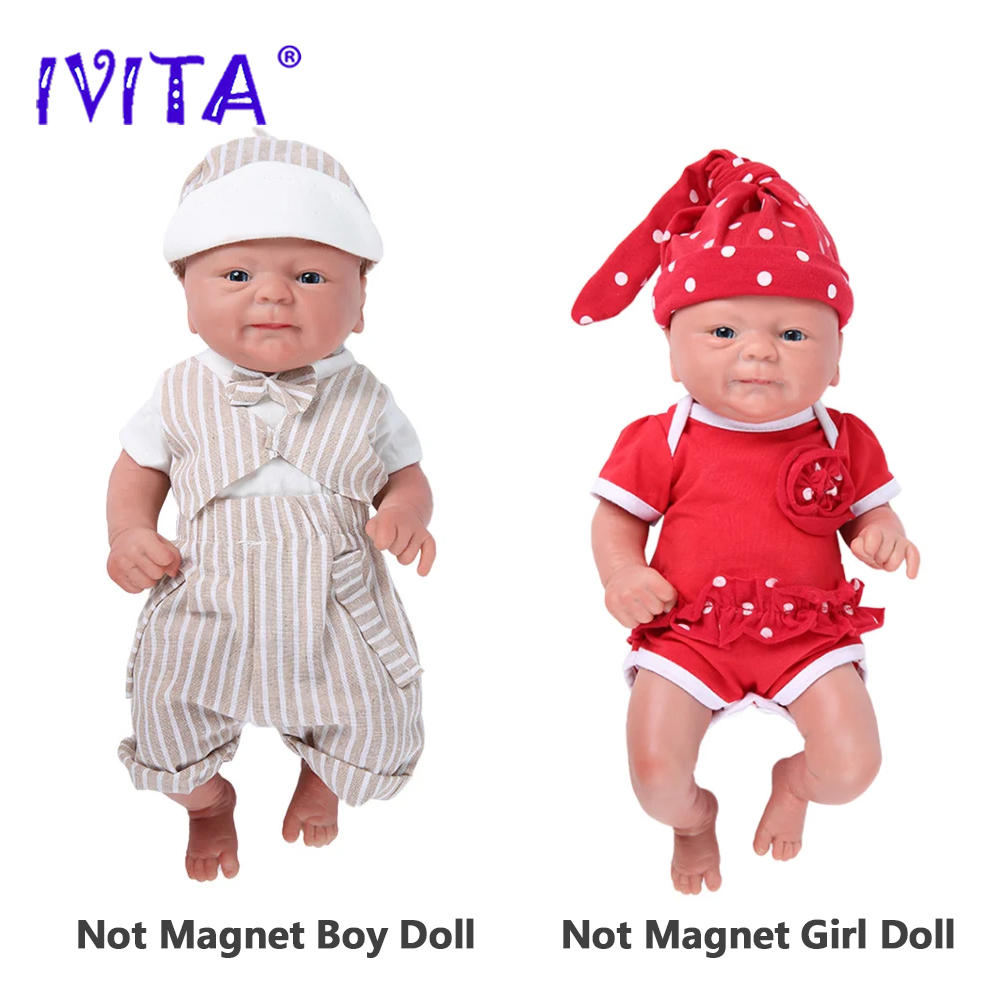 IVITA 100% ซิลิโคน Reborn ตุ๊กตาขายส่งของเล่นเด็กสมจริงเหมือนจริงทารกแรกเกิด DIY ทาสีตุ๊กตาชุดสําหรับของขวัญเด็ก