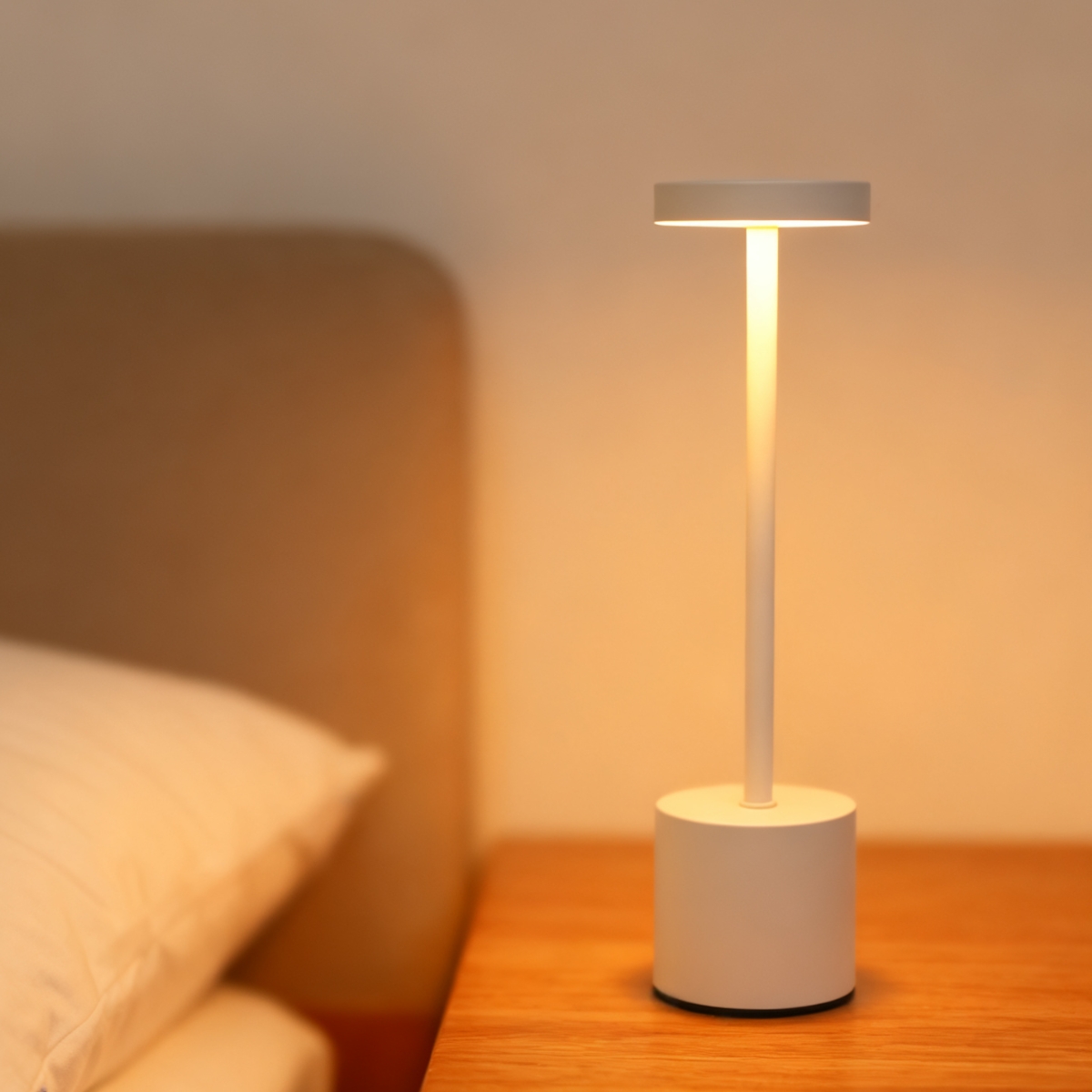 Minimalist LED rechargeable touch desk lampwiththree color bedside creative environment light bar outdoor decoration night light