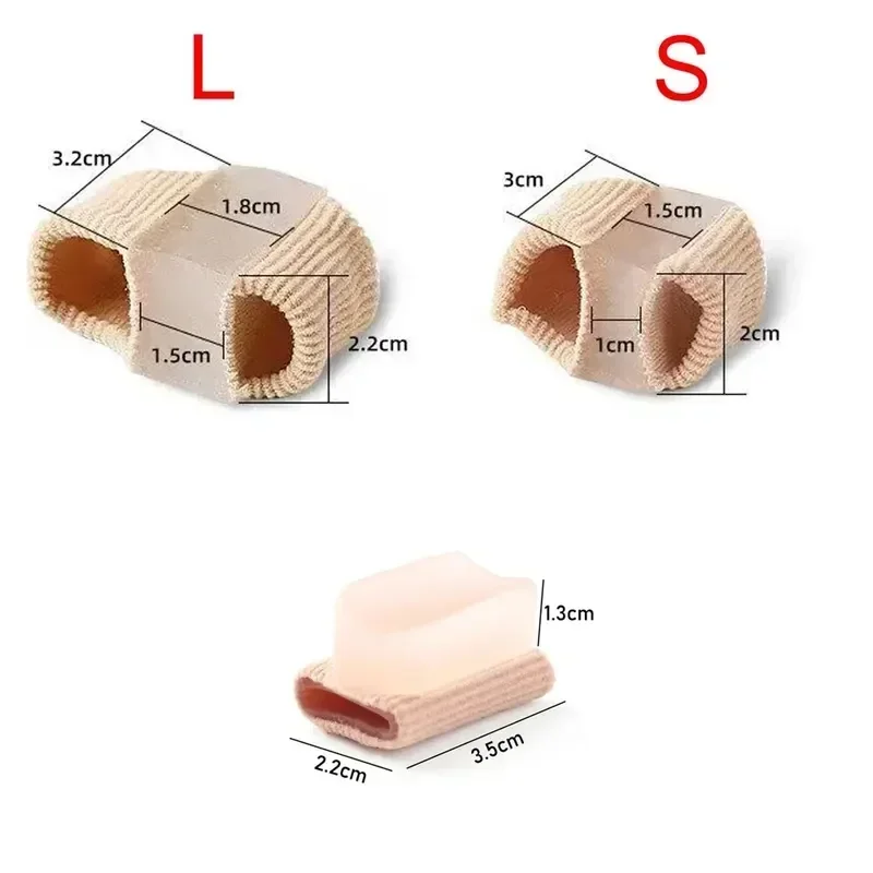 เจล Bunion Toe Separator W/ซับผ้าสําหรับ Big Toe, ซิลิโคน Toe Spacers Breathable Toe Corrector Protector สําหรับทับซ้อนกัน Toe