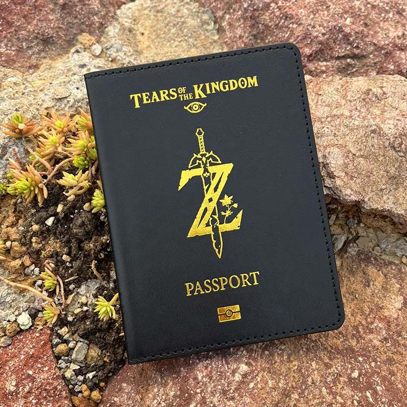 Funda para pasaporte Anime Tears of The Kingdoms Estuche de viaje para pasaportes