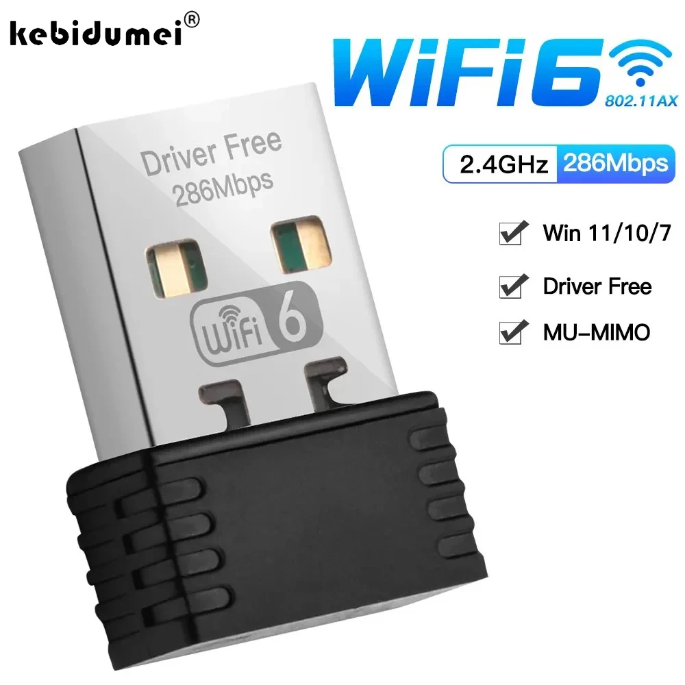 Мини-USB WIFI 6-ключевая сетевая карта 2,4 ГГц Wi-Fi сетевой адаптер драйвер бесплатно для ПК ноутбука Windows 7 10 11 300M 150M приемник