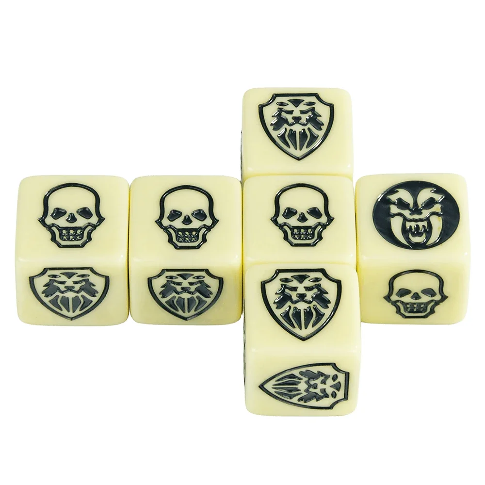 Game Dice 6pcs D6 Dice Opaque Color for Board Game Table Game