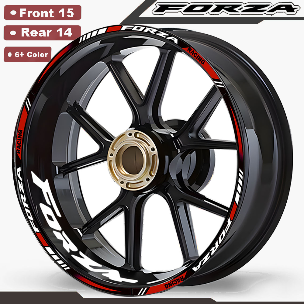 For Honda Forza125 Forza250 Forza300 Forza350 Wheel Sticker Rim Decal Motorcycle Accessories NSS Forza 125 250 300 350 2023 2024