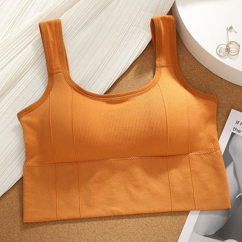 Reggiseno sportivo traspirante Top fitness antisudore Reggiseno yoga senza cuciture da donna Top corto antiurto Reggiseno sportivo push up Top da allenamento per palestra