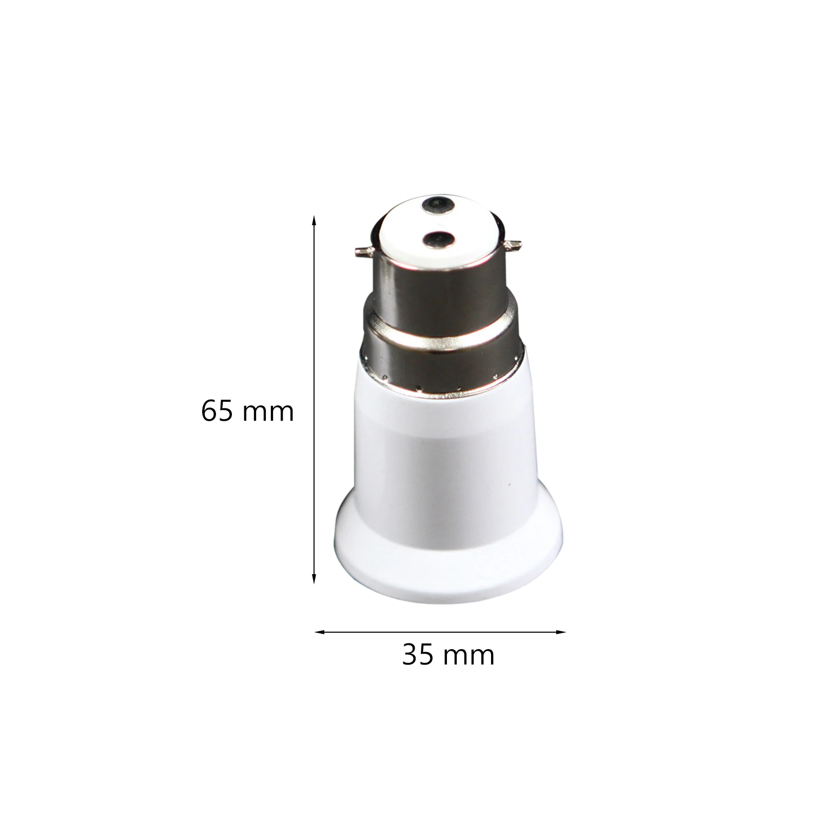 5 sztuk adapter B22 do E27 wytrzymały przedłużacz akcesoria oświetleniowe uchwyt bagnetowy podstawa lampy do śruby do żarówki