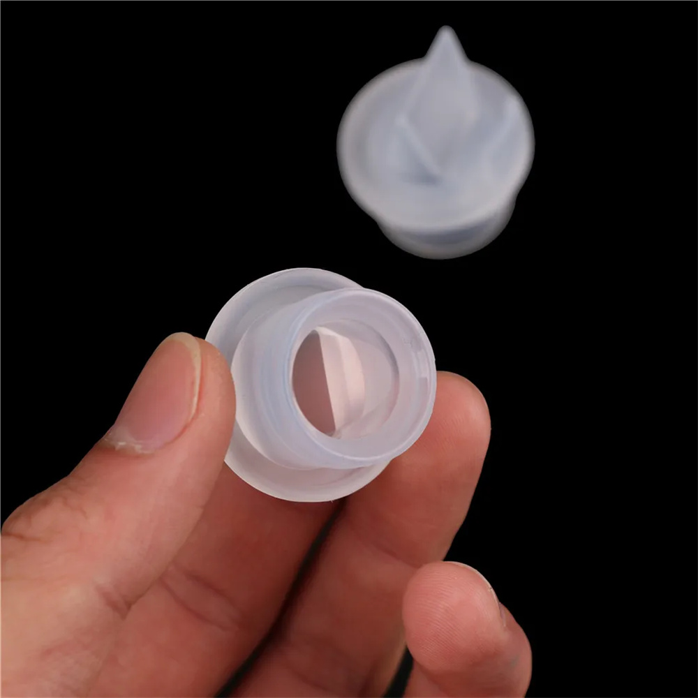 Piezas de extractor de leche con válvula de pico de pato, accesorios de bomba de pezón de alimentación de bebé de silicona, válvulas de repuesto para extractor de leche, 2 uds.