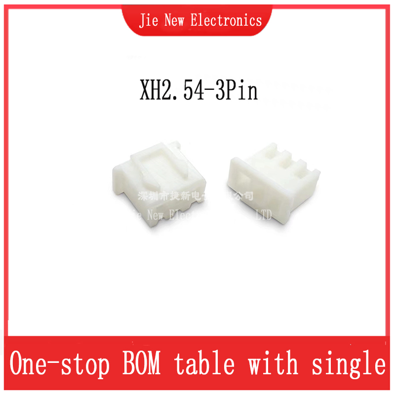 50Pcs XH 2,54 Stecker Führt Header Gehäuse 2,54mm Kunststoff shell XH-2P/3P/4P/5P/6P/7P/8P/9P/10P