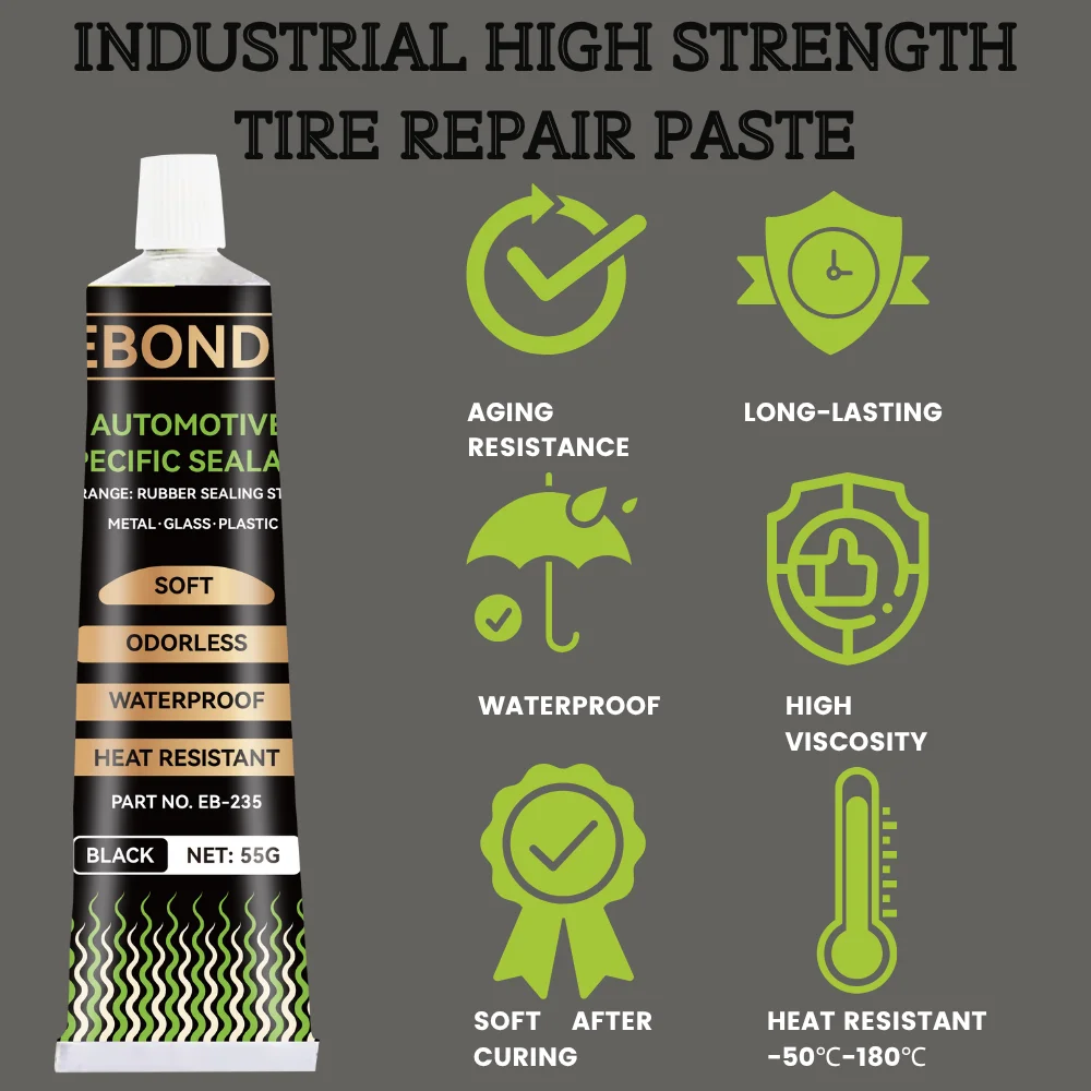 กระจกรถยนต์ทนอุณหภูมิสูง Window Sealant กาวกันน้ํากาวซีลรถยนต์สําหรับซ่อมตัวถังรถ