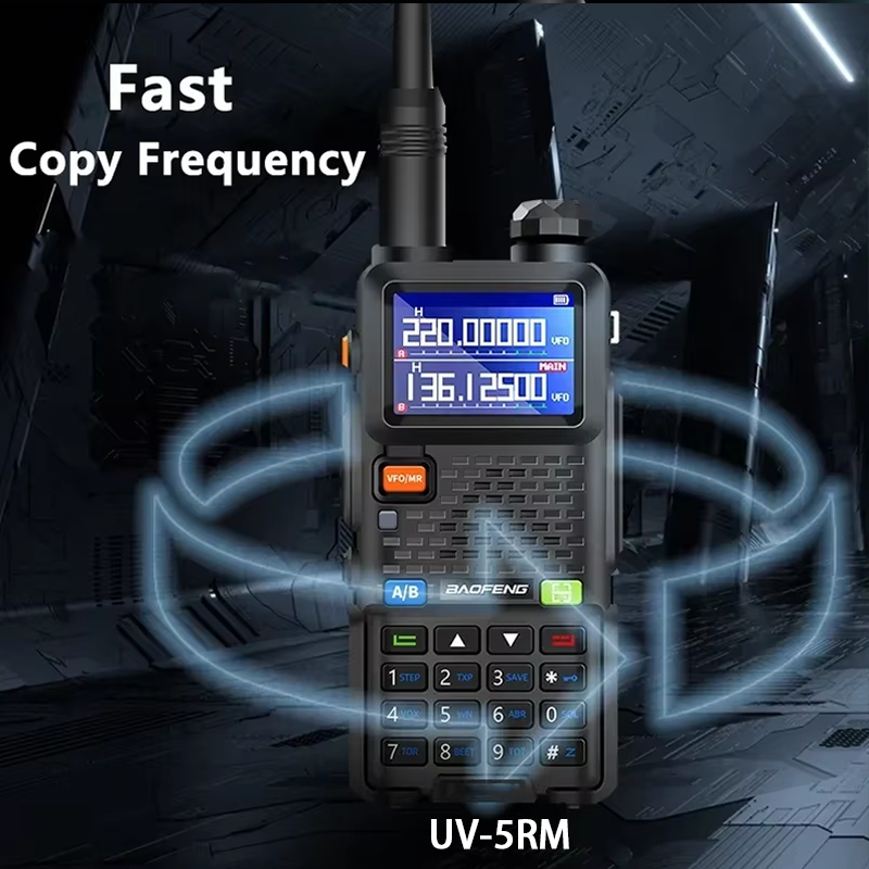 UV-5RM 3800mAh batterie USB-C 10W Baofeng talkie-walkie FM quatre bandes sans fil fréquence de copie 999CH AM Radios bidirectionnelles mise à jour UV-5R