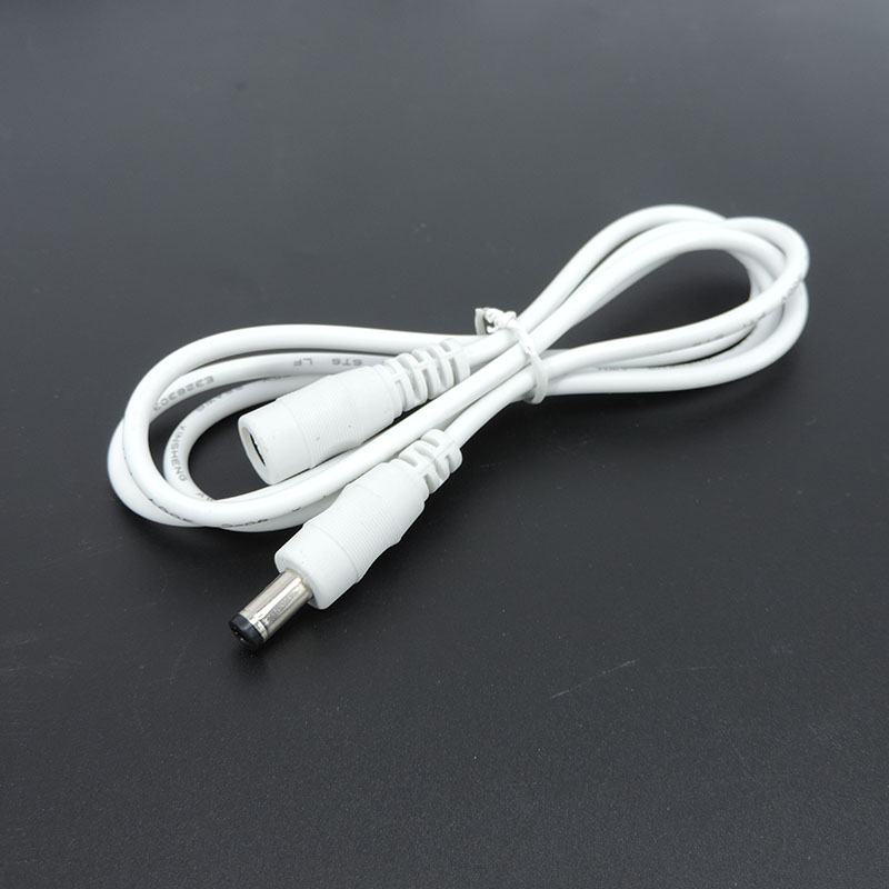 แหล่งจ่ายไฟ DC สายไฟต่ออะแดปเตอร์หญิงชายปลั๊ก 12V 5.5 มม.x 2.1 มม.สําหรับ Strip Light กล้องวงจรปิดกล้อง