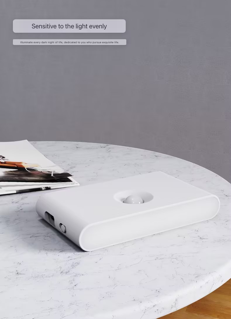 LED Human Body Sensing Night Light Wireless USB Rechargeable Wall Light Upper And Lower Glow Bedroom Stairway Hallway