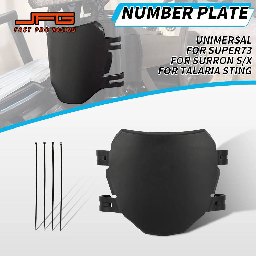 Placa de matrícula para accesorios de motocicleta Surron S X, placa de matrícula delantera para bicicleta eléctrica Stark Varg Talaria Sting