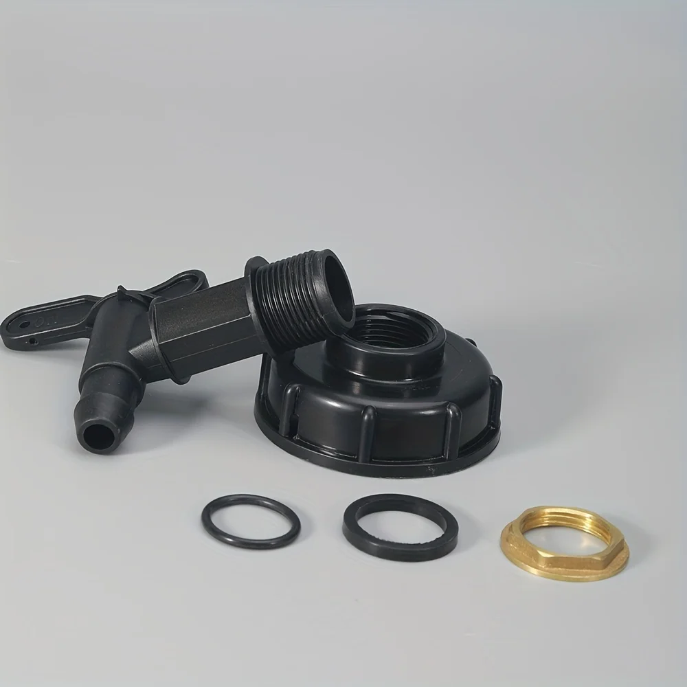1pc 3/4 "IBC 탱크 탭 어댑터 거친 스레드 정원 물 탱크 수도꼭지 3/4" 호스 황동 교체 커넥터 밸브