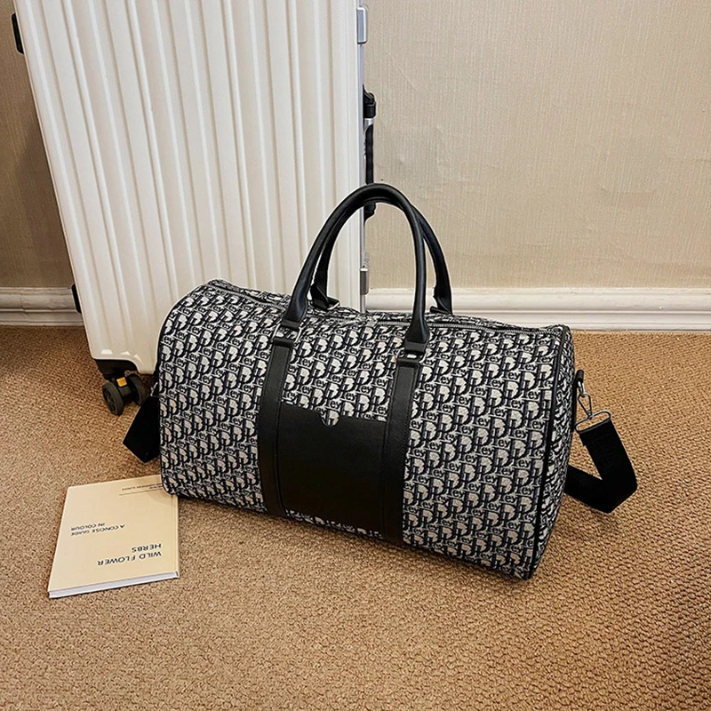 กระเป๋าเดินทางสตรี Totes กระเป๋ายิม Duffle กีฬาฟิตเนสธุรกิจ Casual กระเป๋าเดินทางผ้าใบกระเป๋าถือไหล่กลางแจ้งกระเป๋าวันหยุดสุดสัปดาห์