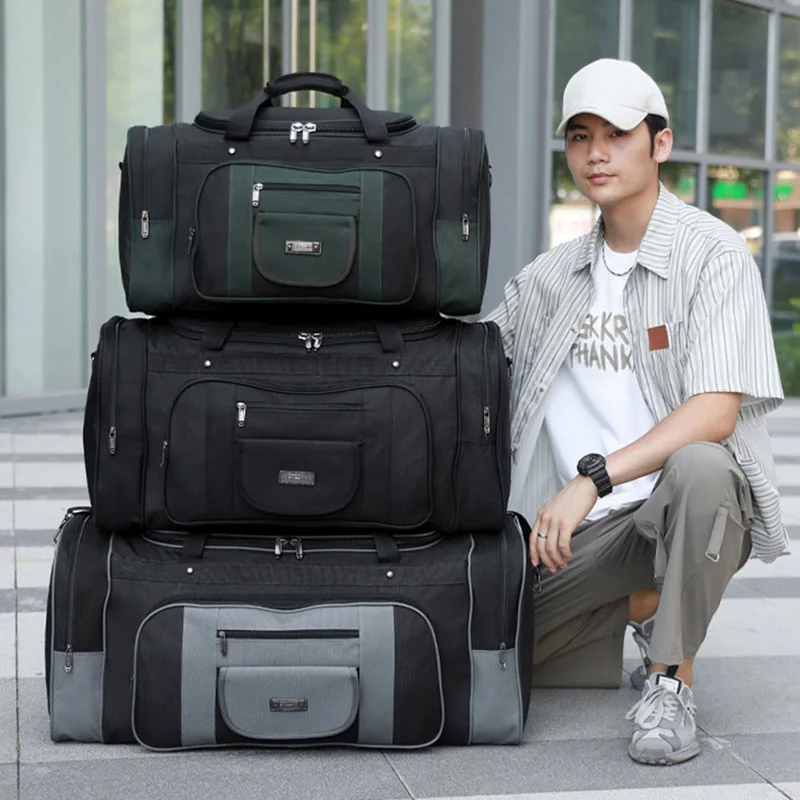 旅行ハンドバッグ靴ポケットクロスボディ男性大型ショルダーパックアウトドアスポーツジムフィットネスバッグウィークエンダーカジュアル旅行バッグ XA41WA