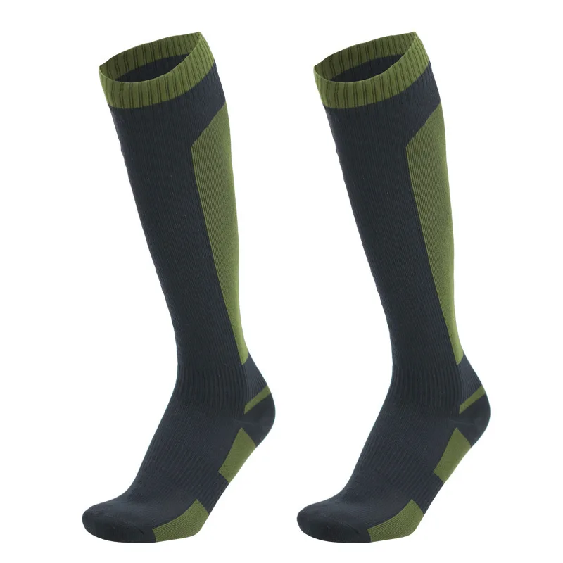 Calcetines hasta la rodilla impermeables para senderismo, vadear, acampar al aire libre, ciclismo, esquí, montañismo, calcetines largos cálidos hasta la rodilla impermeables