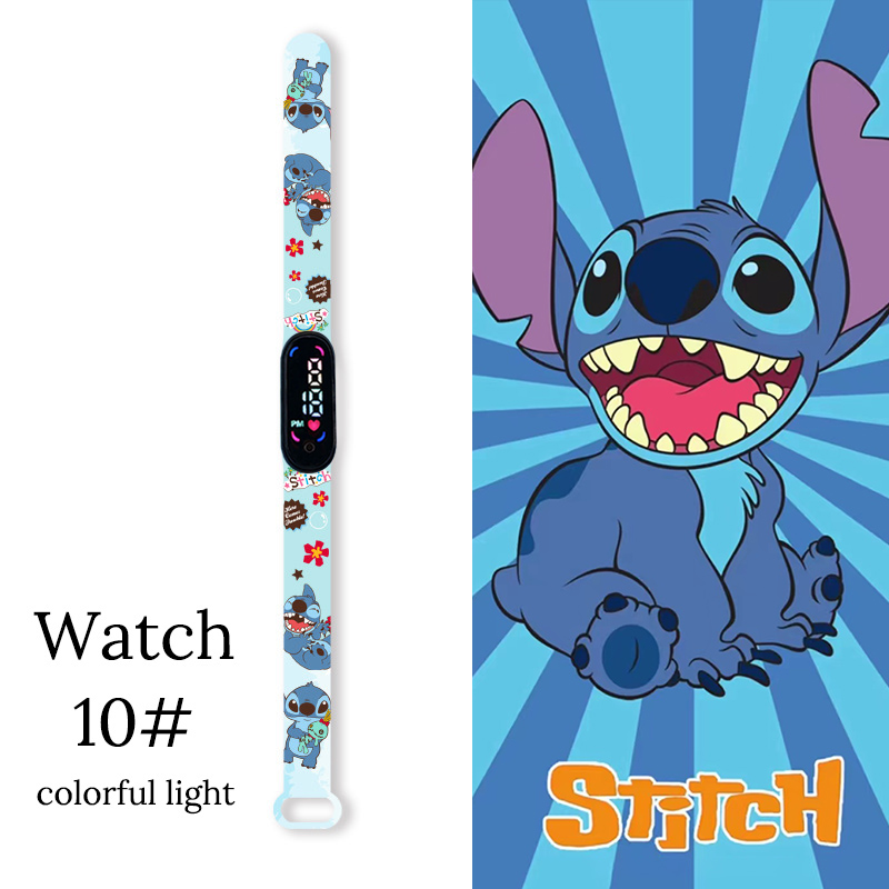 Disney dos desenhos animados ponto crianças relógios meninas moda pulseira led relógio feminino crianças eletrônico digital à prova dwaterproof água